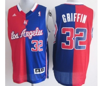 Los Angeles Clippers #32 Blake Griffin Revolution 30 Swingman Red/Blue Two Tone Jersey