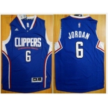 Los Angeles Clippers #6 DeAndre Jordan Blue Alternate Stitched NBA Jersey
