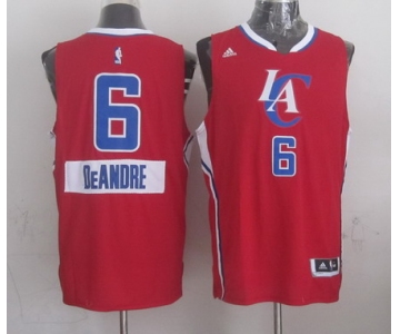 Los Angeles Clippers #6 DeAndre Jordan Revolution 30 Swingman 2014 Christmas Day Red Jersey