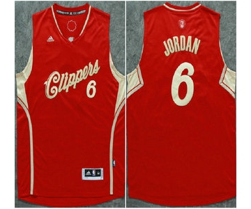 Los Angeles Clippers #6 DeAndre Jordan Revolution 30 Swingman 2015 Christmas Day Red Jersey