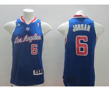 Los Angeles Clippers #6 DeAndre Jordan Revolution 30 Swingman Blue Jersey