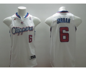 Los Angeles Clippers #6 DeAndre Jordan Revolution 30 Swingman White Jersey