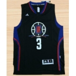 Men's Los Angeles Clippers #3 Chris Paul Revolution 30 Swingman 2015-16 Black Jersey