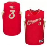 Men's Los Angeles Clippers #3 Chris Paul Revolution 30 Swingman 2015 Christmas Day Red Jersey