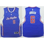 Men's Los Angeles Clippers #6 DeAndre Jordan Revolution 30 Swingman 2014 New Blue Jersey