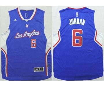 Men's Los Angeles Clippers #6 DeAndre Jordan Revolution 30 Swingman 2014 New Blue Jersey