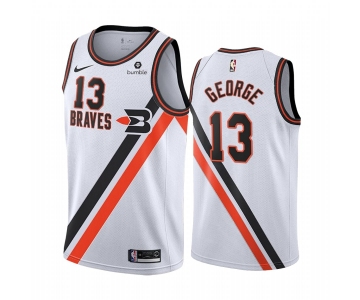 Nike Clippers #13 Paul George White 2019-20 Classic Edition Stitched NBA Jersey