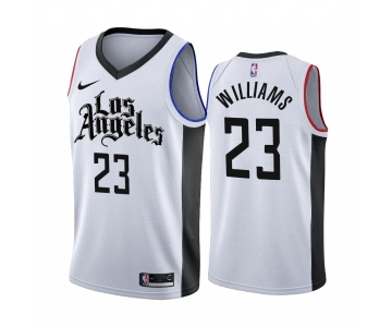 Nike Clippers #23 Lou Williams 2019-20 White Los Angeles City Edition NBA Jersey