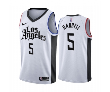 Nike Clippers #5 Montrezl Harrell 2019-20 White Los Angeles City Edition NBA Jersey