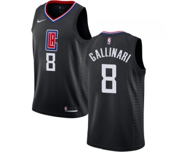 Nike Clippers #8 Danilo Gallinari Black NBA Swingman Statement Edition Jersey