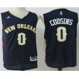 Men's New Orleans Pelicans #0 DeMarcus Cousins Navy Blue Stitched NBA Revolution 30 Swingman Jersey