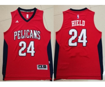 Men's New Orleans Pelicans #24 Buddy Hield Red Stitched NBA Adidas Revolution 30 Swingman Jersey