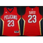 New Orleans Pelicans #23 Anthony Davis Revolution 30 Swingman Red Jersey