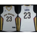 New Orleans Pelicans #23 Anthony Davis Revolution 30 Swingman White Jersey