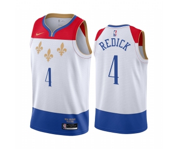 Nike Pelicans #4 JJ Redick White NBA Swingman 2020-21 City Edition Jersey