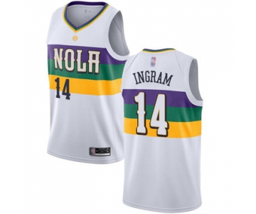 Pelicans #14 Brandon Ingram White Basketball Swingman City Edition 2018-19 Jersey