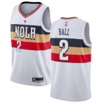 Pelicans #2 Lonzo Ball White Basketball Swingman Earned Edition Jersey