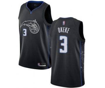 Magic #3 Chuma Okeke Black Basketball Swingman City Edition 2018-19 Jersey