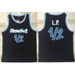 Men's Orlando Magic #1 Penny Hardaway Nickname L.P. Black Swingman Stitched NBA Basketball Jersey