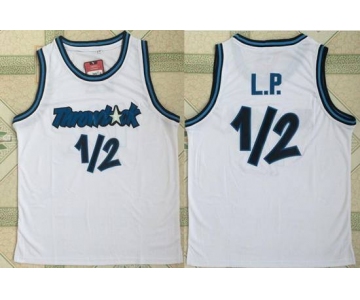 Men's Orlando Magic #1 Penny Hardaway Nickname L.P. White Swingman Stitched NBA Basketball Jersey