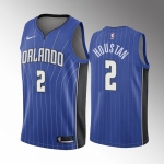 Men's Orlando Magic #2 Caleb Houstan Blue 2022 Draft Basketball Stitched Jersey