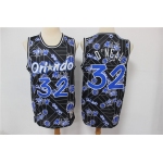 Men's Orlando Magic #32 Shaquille O'neal Black Tear Up Pack Mitchell & Ness Swingman Jeresy