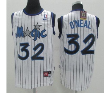 Men's Orlando Magic #32 Shaquille O'neal White Stitched NBA Nike Swingman Jersey