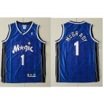 Orlando Magic #1 Tracy McGrady Blue All-Star Hardwood Classics Soul Swingman Throwback Jersey