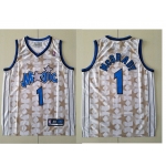 Orlando Magic #1 Tracy McGrady White All-Star Hardwood Classics Soul Swingman Throwback Jersey