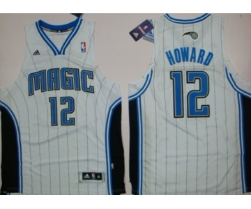 Orlando Magic #12 Dwight Howard Revolution 30 Swingman White Jersey