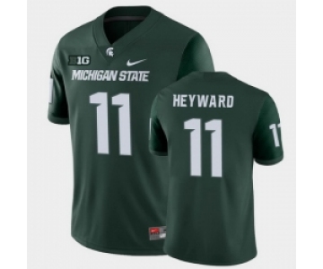 Men Michigan State Spartans #11 Connor Heyward College Football Green Game Jersey