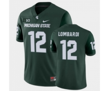 Men Michigan State Spartans #12 Rocky Lombardi College Football Green Game Jersey