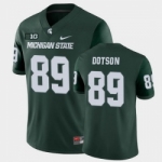 Men Michigan State Spartans #89 Matt Dotson College Football Green Game Jersey