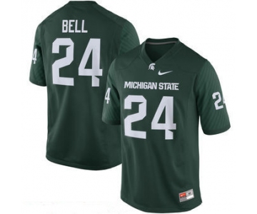 Men's Michigan State Spartans #24 Le'Veon Bell Green Limited Stitched College Football 2016 Nike NCAA Jersey