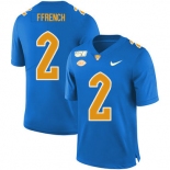 Pittsburgh Panthers 2 Maurice Ffrench Blue 150th Anniversary Patch Nike College Football Jersey
