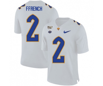 Pittsburgh Panthers 2 Maurice Ffrench White 150th Anniversary Patch Nike College Football Jersey