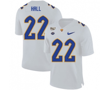 Pittsburgh Panthers 22 Darrin Hall White 150th Anniversary Patch Nike College Football Jersey