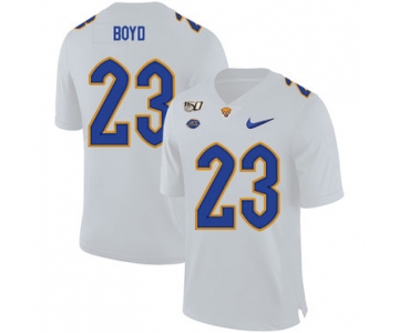 Pittsburgh Panthers 23 Tyler Boyd White 150th Anniversary Patch Nike College Football Jersey