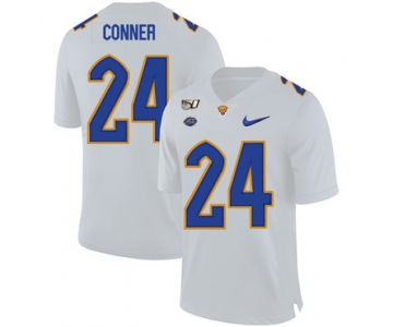 Pittsburgh Panthers 24 James Conner White 150th Anniversary Patch Nike College Football Jersey