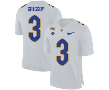 Pittsburgh Panthers 3 Nicholas Grigsby White 150th Anniversary Patch Nike College Football Jersey