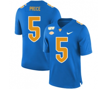 Pittsburgh Panthers 5 Ejuan Price Blue 150th Anniversary Patch Nike College Football Jersey