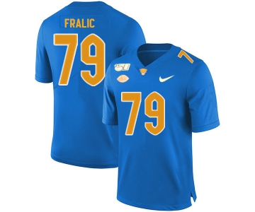 Pittsburgh Panthers 79 Bill Fralic Blue 150th Anniversary Patch Nike College Football Jersey