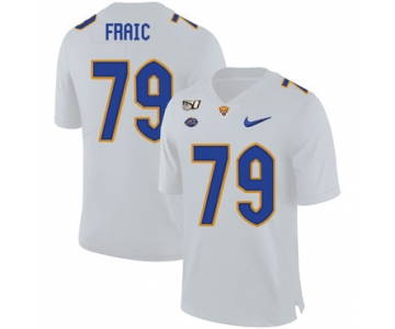 Pittsburgh Panthers 79 Bill Fralic White 150th Anniversary Patch Nike College Football Jersey