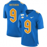 Pittsburgh Panthers 9 Jordan Whitehead Blue 150th Anniversary Patch Nike College Football Jersey