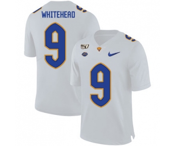 Pittsburgh Panthers 9 Jordan Whitehead White 150th Anniversary Patch Nike College Football Jersey