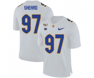 Pittsburgh Panthers 97 Jabaal Sheard White 150th Anniversary Patch Nike College Football Jersey