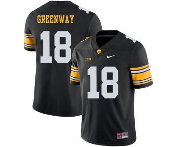 Iowa Hawkeyes 18 Chad Greenway Black College Football Jersey