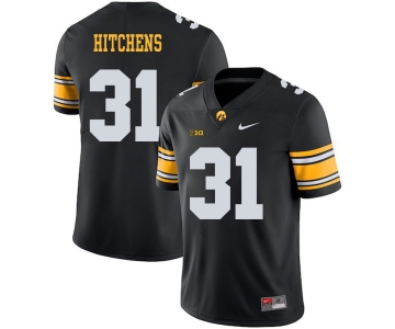 Iowa Hawkeyes 31 Anthony Hitchens Black College Football Jersey