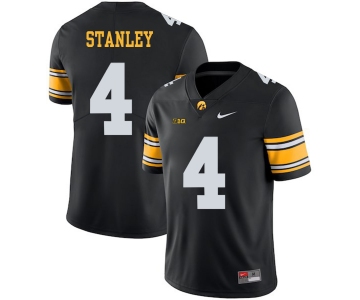 Iowa Hawkeyes 4 Nathan Stanley Black College Football Jersey