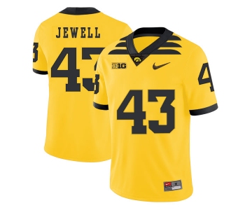 Iowa Hawkeyes 43 Josey Jewell Yellow College Football Jersey